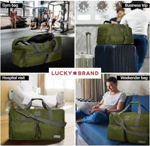 Sac de sport pliable en toile 65L, grande capacité, léger, avec fermeture éclair, bandoulière réglable, pour week-end ou nuitée - Product Image 2