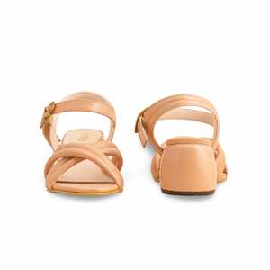 Sandalia Formal Tacón Beige FR5314 para Mujer - Product Image 2