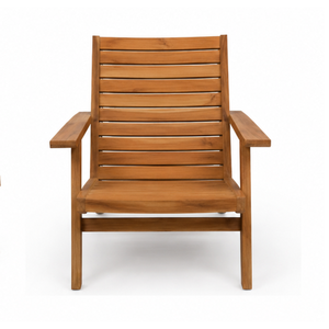 Sillón de Madera de Teca Sólida Hecho a Mano, Muebles de Exterior Contemporáneos para Jardín, Patio, Hotel, Resort, Villa - Product Image 2