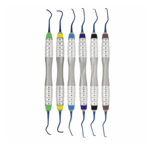 ชุดเครื่องมือผ่าตัดทางทันตกรรม คิวเร็ตต์สแตนเลสคุณภาพสูง ยี่ห้อ Hu-Friedy หลายสี จำนวน 7 ชิ้น ขายส่ง โดย Grip Surgical - Product Image 5