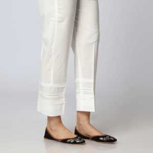 Pantalón con cordones de corte recto Cambric XS blanco PS3512 - Product Image 2