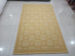 Alfombra de lana con mechones a mano de estilo nórdico moderno, Alfombra de sala de estar con patrón geométrico abstracto con Material de algodón - Product Image 2