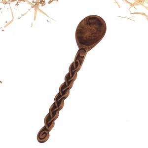 Cuchara de Té de Madera Ecológica Hecha a Mano, Cuchara para Café/Azúcar, Apta para Lavavajillas, Diseño Moderno, Utensilio de Cocina Natural Reutilizable - Product Image 3
