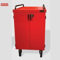 Armoire d'outillage de presse plieuse CNC robuste avec portes verrouillables Chariot de stockage d'outils en acier d'une capacité de 150kg pour atelier industriel