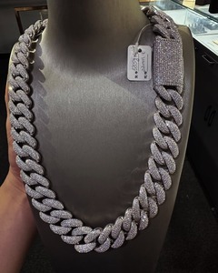 Collier chaîne en argent sterling 925 avec diamants Moissanite VVS, best-seller de la mode, pour les fêtes, les mariages et le quotidien, à bon prix - Product Image 2