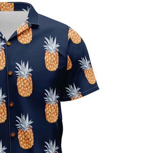 Chemise décontractée pour homme Beach Resort, 100% coton, coupe ample, manches anti-plis, chemises hawaïennes pour homme - Product Image 3
