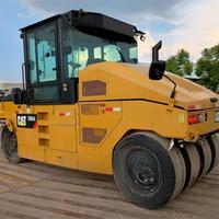 Rouleau compresseur routier Caterpillar CW34 LRC d'occasion 2019 à vendre, compresseur d'asphalte à pneus pneumatiques, machine lourde avec moteur d'origine