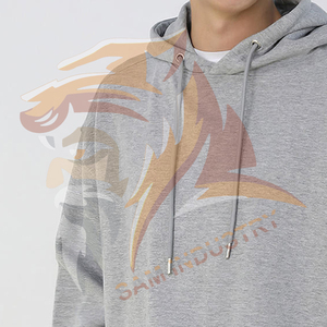 High Quality Cotton <b>Fleece</b> Oversized Hoodies Men <b>Thick</b> <b>Fleece</b> Drop Shoulder Customizable Hoodies For Sale - Product Image 5