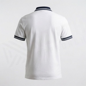 High Quality Men's <b>Half</b> Zip Polo <b>Shirts</b> Comfortable Cotton Fabric Stylish Striped Design Breathable Quick Dry <b>Shirts</b> - Product Image 2