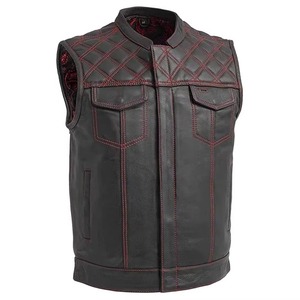 เสื้อกั๊กหนังแท้สำหรับผู้ชาย Proventure Industry PI--70 2026 รุ่น Winter Reversible สำหรับขี่มอเตอร์ไซค์ ทำจากหนังแท้ 100% - Product Image 4