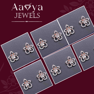 Boucles d'oreilles en or 14 carats de qualité supérieure, diamants certifiés cultivés en laboratoire, bijoux élégants pour femmes, bijoux fins pour mariage, finition brillante de luxe - Product Image 2