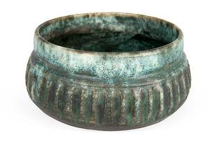 Vase en métal de luxe à col étroit pour herbe de la pampa, poterie décorative moderne rustique style ferme pour bureau et salon - Product Image 3