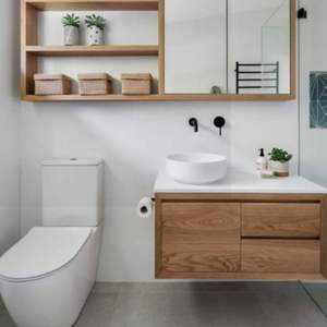 JY Furniture Vietnam's Modern Style Custom Soft Close Hardware Floating Bathroom Vanity <b>Set</b> - Product Image 6