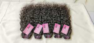 US Stock Straight Drop Shipping Raw Indian Hair Temple Human Hair Bundles Human IndiaCurly Cuticle Aligned Hair Natural Body Wav - Product Image 2