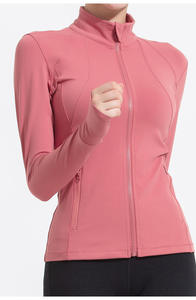 Ladies <b>Yoga</b> <b>Jacket</b> Set Active Wear Women Zip up Gym Sports Fitness Casual Gym Tops Women Long Sleeve <b>Yoga</b> Top - Product Image 4