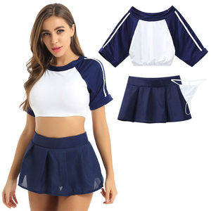 Service OEM en gros, uniformes de cheerleading pour femmes, style sportif moderne, coutures robustes, tissu durable, confortables, personnalisables - Product Image 1
