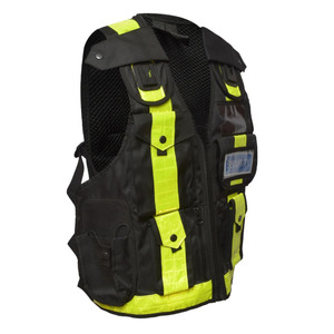 Gilet de sécurité personnalisé haute visibilité respirant de qualité supérieure, veste tactique réfléchissante en polyester pour patrouille, uniforme de sécurité multi-usages - Product Image 3
