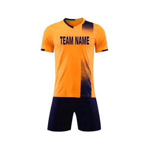 2025 Custom Sublimation 100% <b>Polyester</b> Unisex Soccer Uniforms New Design Jersey Football Set for Adults - Product Image 1
