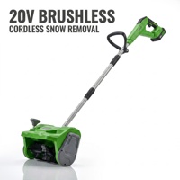 Pelle à neige sans fil 20V 12 pouces, souffleuse à neige alimentée par batterie pour allée, trottoir, marches