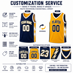 Adult Reversible Basketball Jersey Double Side Custom Team Practice Uniform Quick Dry Breathable V-neck Sleeveless Sportswear - Product Image 5