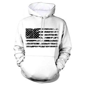 Sublimation Hoodie 300g 100% Cotton Oversized Thermal Breathable Eco-Friendly Autumn <b>Men's</b> Hoodie Custom Printed - Product Image 3