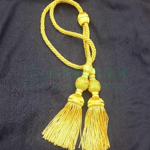 Antique Gold Metallic Wire Pectoral Cross <b>Cord</b> Priest Vestment Cincture Rope Bishop Tassel <b>Cord</b> Home Textile Customized Size - Product Image 4