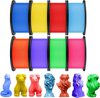 Filament PLA haute précision 1,75 mm, bobine de 1 kg pour imprimante 3D FDM, extrusion stable, sans obstruction, matériau d'impression 3D écologique