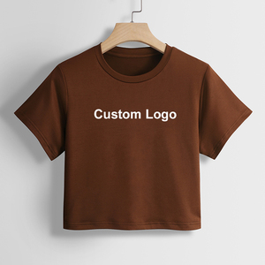 Women's Breathable Regular T-Shirts <b>Raglan</b> Sleeves Custom Logo Contrast Short Sleeve Crop <b>Tops</b> Solid Print Jersey Loose Summer - Product Image 6