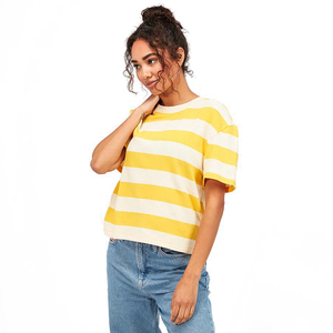 Camisetas de algodón 100% transpirables para mujer, de gran tamaño, informales, de alta calidad, en grandes cantidades, las más vendidas. - Product Image 4