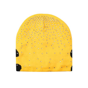 Bonnet en laine tricoté au crochet respirant, imperméable et chaud pour l'automne et l'hiver, unisexe, avec ouverture pour queue de cheval, style décontracté - Product Image 6
