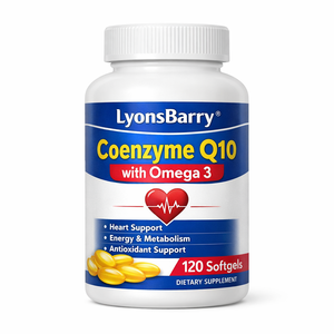 Lyonsbarry Coenzyme Q10 avec Oméga 3 Capsules Soutien Cardiaque Métabolisme Énergétique Complément Alimentaire 100 Capsules - Product Image 3