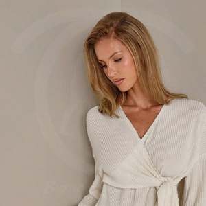 Conjunto de Pantalones y Top de Punto Elegante para Mujer, Atuendo Casual de 2 Piezas con Manga Larga - Product Image 2