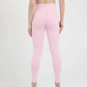 Women's Breathable Polyester Spandex High Waist Yoga Pants Sexy Solid <b>Pattern</b> XXL Size Long <b>Leggings</b> Women <b>Legging</b> - Product Image 2