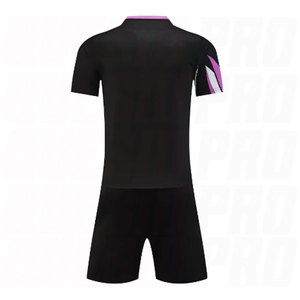 ชุดเสื้อฟุตบอลสำหรับผู้ชายคอวีพิมพ์ลาย 3 มิติระบายอากาศได้ชุดฝึกซ้อมทีมฟุตบอลชุดวิ่งเสื้อและกางเกงขาสั้นกีฬา - Product Image 4