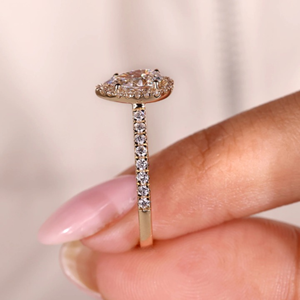 Anillo de Compromiso Unisex con Diamante de Corte Ovalado, Engaste de Lujo con Garras, 0.95 Quilates, Cultivado en Laboratorio, Certificado IGI, Anillo de Boda de Eternidad en Vermeil de 14k - Product Image 5