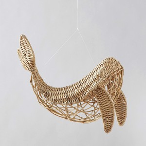 Nouveauté, tendance du moment, sculpture de baleine en rotin naturel durable, design unique, collection pour les décorateurs d'intérieur, en provenance du Vietnam en gros - Product Image 4