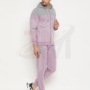 Conjuntos Deportivos de Felpa de Algodón para Hombre 2026, Trajes Deportivos Personalizados con Chaqueta Cortavientos y Cremallera Completa con Logotipo Impreso Personalizado - Product Image 3