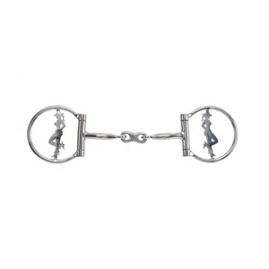 Bocado de Acero Inoxidable TOUGH TACK con Anillo en D y Boquilla con Rodillo para Caballos - Product Image 3