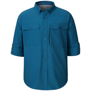 Camisa de Pesca con Logotipo Personalizado, Popelina Elástica en 4 Direcciones para Movilidad al Lanzar, Venta al Por Mayor de Fábrica - Product Image 6