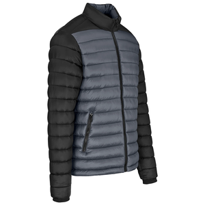 Men's <b>Casual</b> Puffer <b>Jacket</b> Quilted Warm Winter Lightweight Full Zip Stand Collar Solid Color Outdoor Insulated <b>Jacket</b> - Product Image 3