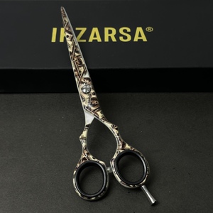 Ciseaux de barbier en acier inoxydable revêtu de papier imprimé couleur personnalisé, haute qualité, dernière édition - Product Image 1