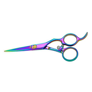 Ciseaux de coiffure professionnels multicolores pour droitiers, manche moyen, design pivotant, acier inoxydable de qualité supérieure, pour salon de coiffure - Product Image 6