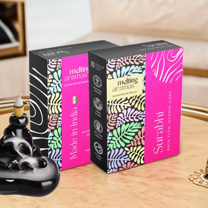 Incienso de Flujo Inverso SURABHI, Polvo de Madera Premium, 100% Natural, Orgánico y Ecológico - Product Image 1