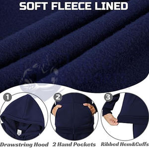 Best Quality Best Service Breathable Reasonable Price Top Trendy New Arrival Fleece Lined Casual Sweatshirt Men <b>Zipper</b> <b>Hoodies</b> - Product Image 5