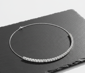 Bracelet tennis classique en argent avec diamants de laboratoire, en argent sterling 925, bijoux fins élégants et luxueux, cadeau d'anniversaire pour femme - Product Image 3