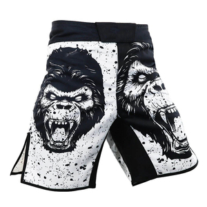 Shorts MMA de haute qualité pour hommes, best-sellers, taille élastique, vêtements d'entraînement, motif uni, vêtements d'arts martiaux pour adultes - Product Image 1