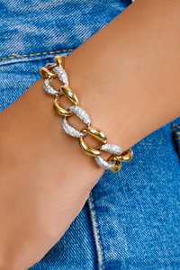 24 Gram Large Cuban Link <b>Bracelet</b> Pave 7in Heavy Chain 14K <b>Solid</b> Gold Round Lab Grown Diamond Luxury Statement Jewelry Wholesale - Product Image 6