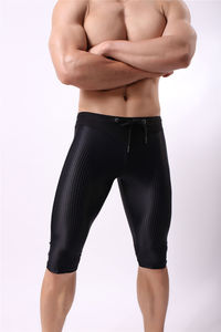 Shorts de compression pour homme OEM 100% coton anti-plis, taille élastique avec poches pour la gym, la course et les sports - Product Image 6