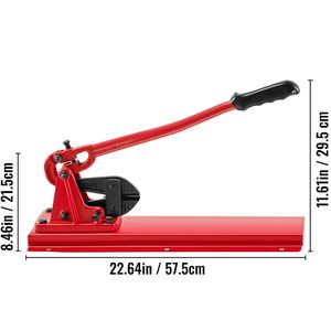 24\" Bench Swager Tool for Wire Rope Crimper Cable <b>Bolt</b> Cutter Head 1/16\" 3/16\" Aluminum/Copper SWager Tool Crimper Bench - Product Image 3