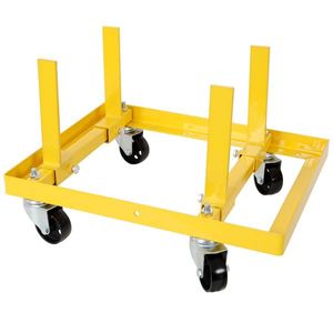 Supporto Motore Girevole Regolabile 750 libbre Giallo, Non Adatto per il Sollevamento Autonomo, 2 Cinghie con Fibbia, Larghezza e Lunghezza Regolabili, Cricchi per Auto - Product Image 6